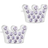 Blomdahl Brilliance Princess Earrings - White/Violet