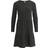 Vila Ruffle Rib Midi Dress - Black