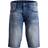 Jack & Jones Indigo Knit-Sewn Jeans Shorts - Blue/Blue Denim