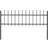 vidaXL Garden Fence with Spear Top 170x110cm