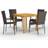 vidaXL 3067692 Matgrupp, 1 Bord inkl. 4 Stolar
