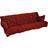 Fritab Hammock Stolsdyna Röd (56x56cm)