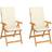 vidaXL 3062379 2-pack Havestol, Positionsstol