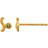 Stine A Petit Wave Earring - Gold/Olive Green