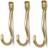 Ferm Living Curvature Koukku 3-pack Messinki