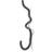 Ferm Living Crochet Curvature Hook Black Brass