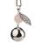 Babylonia Bola Pearl Leaf Pendant - Silver/Pearl