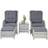 Venture Design Vikelund Loungesæt, 1 borde inkl. 2 stole