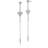 Izabel Camille Bohemian Medium Earrings - Silver/Pearls