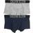 Calvin Klein Boy's Intense Power Trunks 2-pack - Grey Heather/ Blue Shadow (B70B700122)