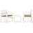 vidaXL 315855 Loungeset, 1 Bord inkl. 2 Stolar