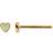 Stine A Petit Love Heart Earring - Gold/Mint Green