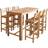 vidaXL 246671 Bordsgrupp 70x150cm 7st