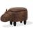 Beliani Hippo Foot Stool 35cm