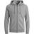 Jack & Jones Simple Zipped Hoodie - Grey/Light Grey Melange