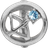 Christina Jewelry Sagittarius Charm - Silver/Topaz
