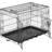 tectake Dog Cage with Two Door 47x51cm