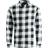 Jack & Jones Gingham Checked Shirt - Black/Whisper White