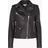 Whistles Agnes Pocket Leather Jacket - Black