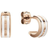 Daniel Wellington Emalie Earrings - Rose Gold/Satin White