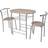 vidaXL Breakfast Bar Dining Set 53x80cm 3pcs