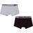 Calvin Klein Boy's Customized Stretch Trunks 2-pack - Black/Grey Heather (B70B700048-034)