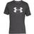 Under Armour Big Logo Short Sleeve T-shirt - Charcoal Medium Heather/White