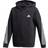 adidas Kid's 3-Stripes Doubleknit Full-Zip Hoodie - Black/White