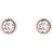 Ted Baker Boucles oreilles Femme TBJ1084-24-02 Transparent, Doré rose