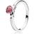 Pandora Sparkling Heart Ring - Silver/Red