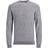 Jack & Jones Textured Crewneck Knitting Sweater - Grey/Black