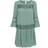 Only Robe Courte Col Rond Manches 3/4 Au-dessus du Genou Vert - Vert