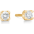Mads Z Crown Earrings (0.30ct) - Gold/Diamond