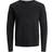 Jack & Jones Crewneck Knitting Sweater - Black/Caviar