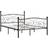 vidaXL Bed Frame with Slatted Base 105cm Sängram 120x200cm