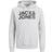 Jack & Jones Logo Decorated Hoodie - Grey/Light Grey Melange