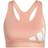 adidas Believe This Medium-Support Workout Logo Bra - Ambient Blush/White