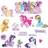 RoomMates My Little Pony The Movie Peel and Stick Wall Decals with Glitter