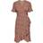 Only Olivia S/S Wrap Dress - Wvn Beige