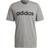 adidas Essentials Embroidered Linear Logo T-shirt Men - Medium Grey Heather