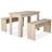 vidaXL 244866 Bordgruppe 59x120cm 3stk