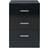 vidaXL Cabinets Black Bedside Table 35x38cm 2pcs