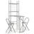vidaXL 284405 Bordsgrupp 56x90cm 3st