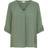 Only Divya Solid Top with 3/4th Sleeve - Green/Sea Spray