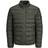 Jack & Jones Zip Through Puffer Jacket - Green/Rosin