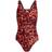 adidas Women's SH3.RO 3-Stripes Summerglow Swimsuit - App Solar Red/ White/App Solar Red