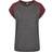 Urban Classics Contrast Raglan Tee - Charcoal/Redwine