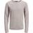 Jack & Jones Linen Knit Crew Neck Grey Male
