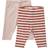 Minymo Rib Leggings 2-pack - Canyon Rose