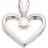 Scrouples Kleopatra Heart Pendant (0.10ct) - White Gold/Diamond